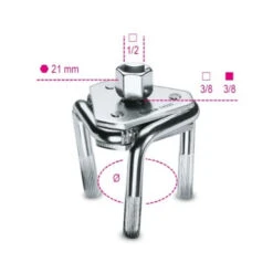 Beta 1493T Oliefiltersleutel | 3 Armen | Linksom Vastzetten | 60-120 Mm [014930075]