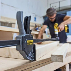 Stanley FatMax Eenhandklem XL Eenhandklem | Klemcapaciteit 90 X 150 Mm | Lengte 410 Mm [FMHT0-83238] -Beta Verkoopwinkel Stanley handgereedschap FatMax eenhandklem XL FMHT0 83238 ext 8 1